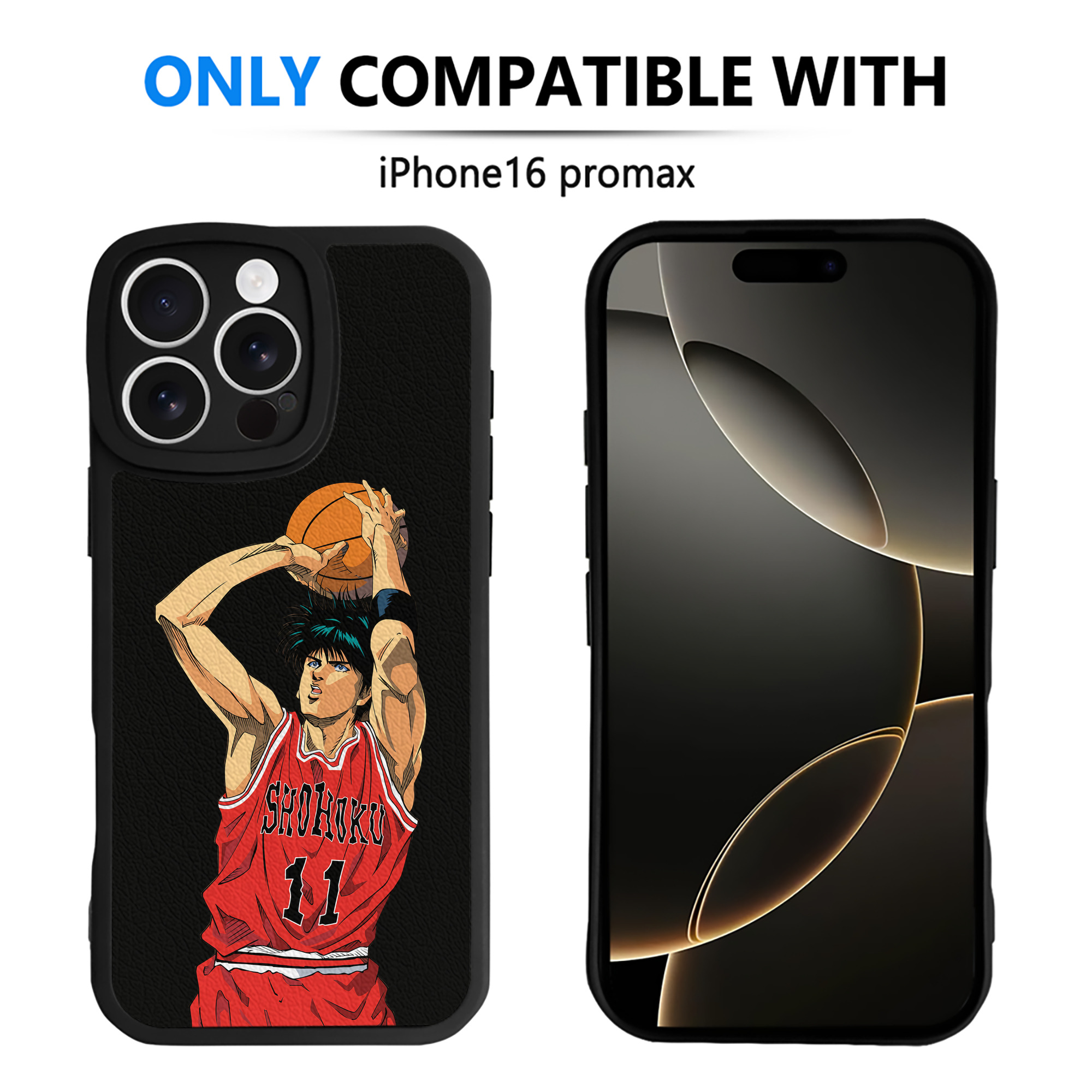 （画像用） SLAM DUNK／スラムダンク 【iPhone 16シリーズ対応】シリコンスマホケース（レザー調） 材質：シリコン